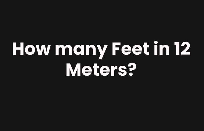 How many Feet in 12 Meters?