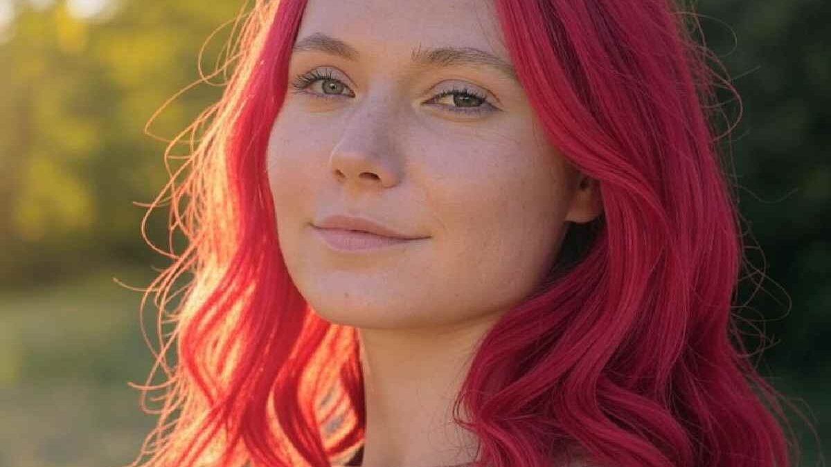 Trendy Raspberry Hair Color
