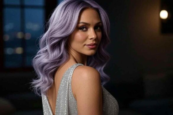 Silver Purple Hair