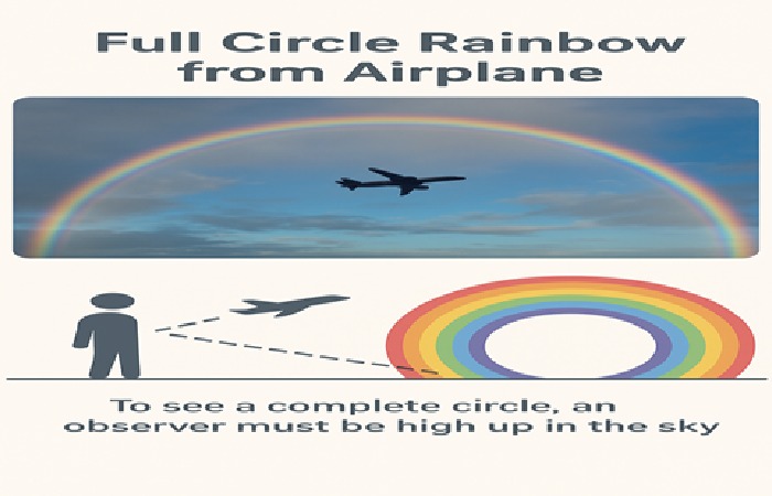 Full Circle Rainbow from Airplane